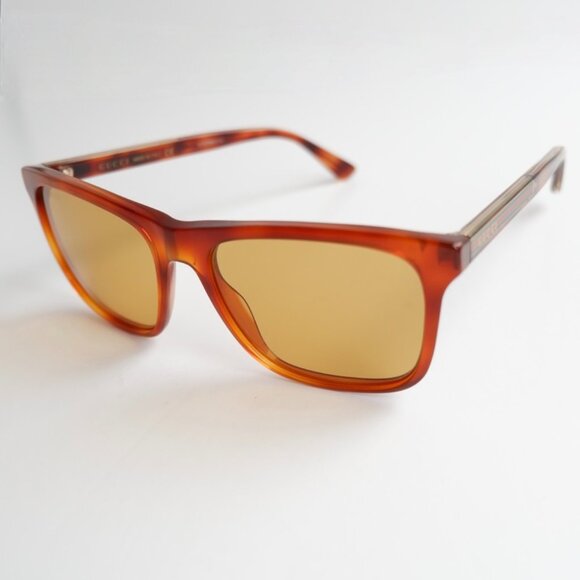 Authentic Preowned Gucci Brown Square Frame Acetate Sunglasses - Picture 6 of 10